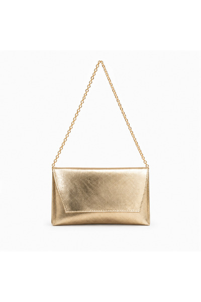Generic Brand Women's Gold Chain Strap Shoulder Bag – Stylish Magnetic Closur...