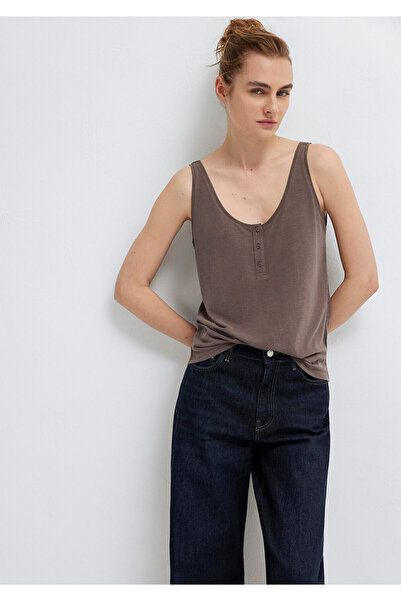 Mavi Buttoned Brown Undershirt Slim Fit / Narrow Fit 1613339-87537