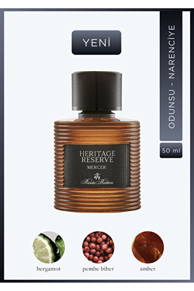 BROOKS BROTHERS Mercer EDP Erkek Parfüm 50 ML|Odunsu - Narenciye|Bergamot, Pe...