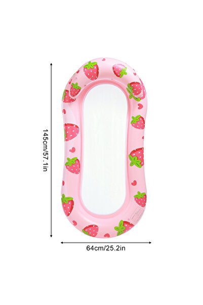 choice2 Strawberry 1PC Green Leaf Inflatable Pool Floats, Adult Swimming Pool...