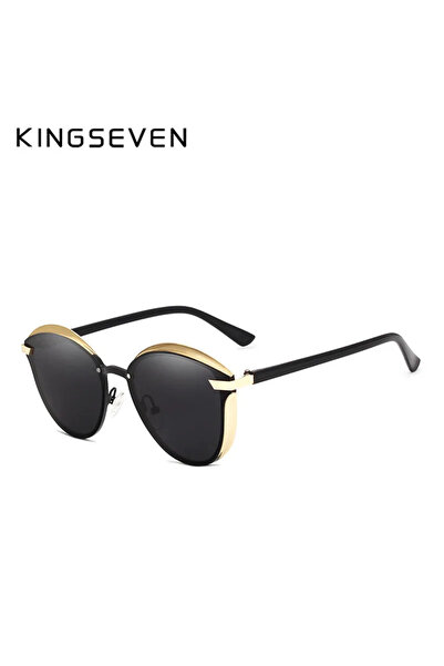 Choice Gold Gray KINGSEVEN Cat Eye Polarized Sunglasses Women Luxury Ladies F...