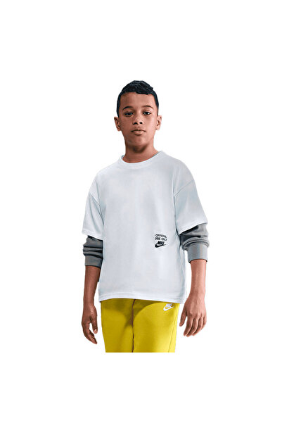 Nike K NSW TEE REMIX IH6230-100 Λευκό
