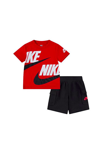 Nike B NSW HBR CARGO FT SHORT SET 86J213-023 Πολύχρωμο
