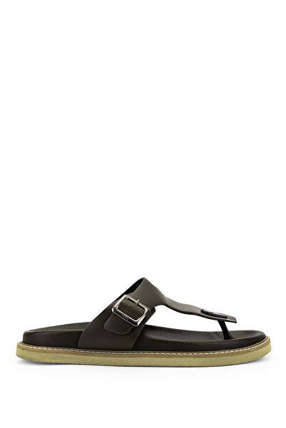 Tamer Tanca Men's Genuine Leather Flip Flops 876 05 Erk Trlk Y22