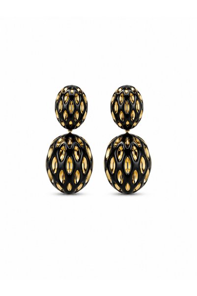 stravis Oval Earrings with Dangle