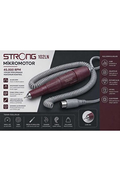 strong pro max STRONG 102 L 45.000 DEVİR MIKROMOTOR ARAKOL