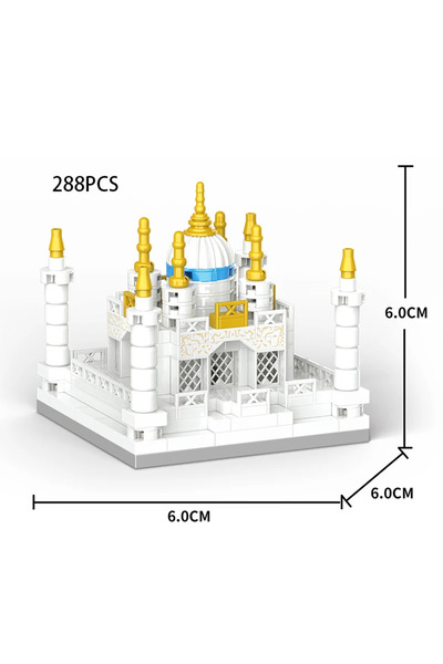 Choice3 288PCS MOC City Building Blocks Taj Mahal Castle Building Model World...