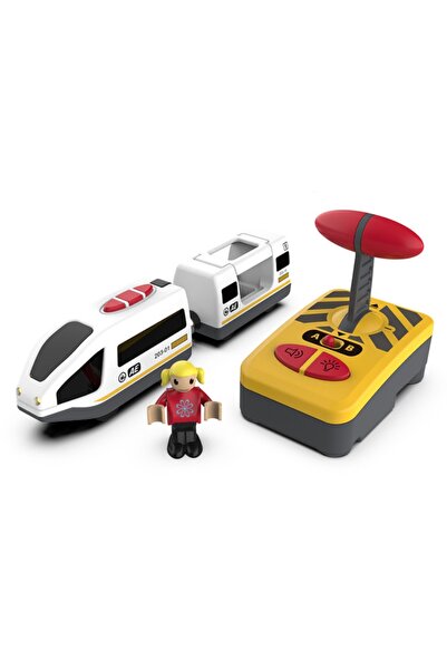 Choice No.1--White Train Magnetic Slot Diecast Car RC Electric Train Track Se...