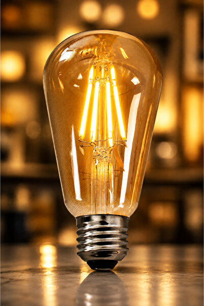 VENON LED GÜNIŞIĞI AMPUL E-27 8 W 2700K ST-64 ANTİK EDİSON DEKORATİF