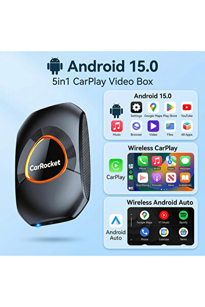 Choice 02-D536-CarRocket CarRocket Wireless CarPlay AI Box For Factory Wired ...