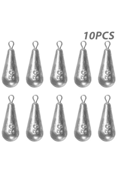 Choice 20g-0.71oz 10pcs Fishing Weights Sinkers Kit with Marks, Bass Casting ...