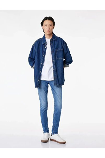 Koton Normal Bel Pamuklu Skinny Fit Jean Pantolon - Michael Jean