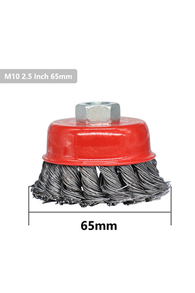 Choice4 M10 2.5 Inch XCAN Twisted Steel Wire Wheel M10-M14 Brush Strong Paint...