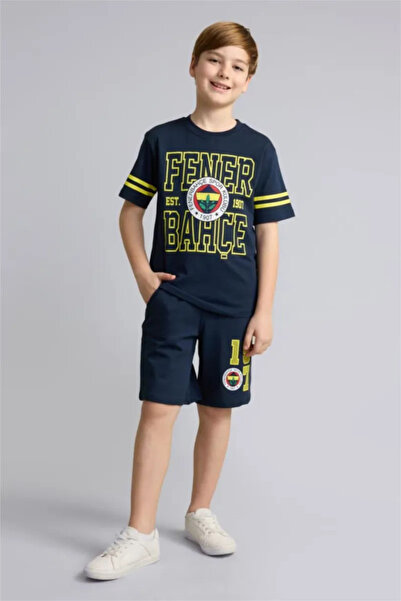 DeFacto 100% Cotton Fenerbahçe Oversized Shorts for Boys H8000A826Hs