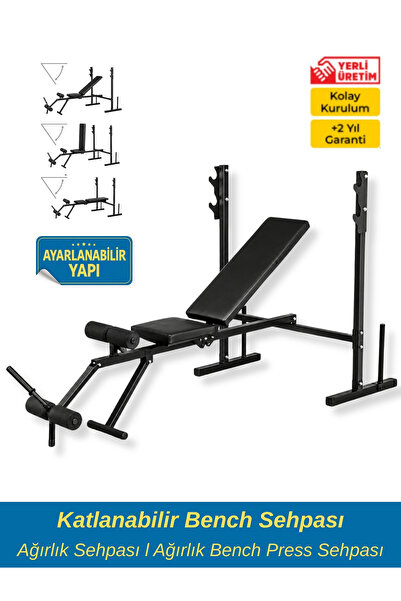 DURUH SPOR Katlanabilir Bench Sehpası Ağırlık Sehpası