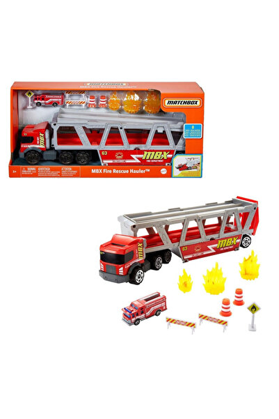 Matchbox Matchbox Taşıyıcı Itfaiye Aracı Itfaiye Araç Ve 8 Aksesuar, Gwm23