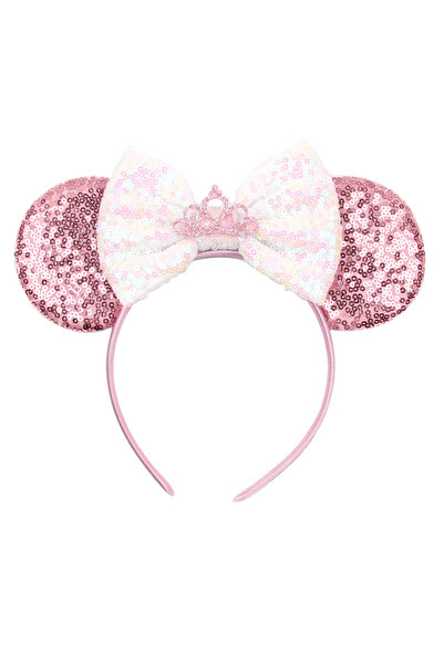 choice2 Colour C 1pc Cute Cartoon Minnie Headband Sequins Ears Bow Hair Hoops...
