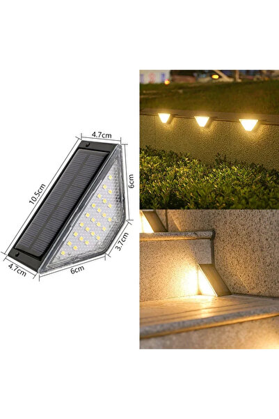 Choice 8PCs Warm 1~8PCS Solar Deck Lights Fence Lights Outdoor Step Lights Wa...