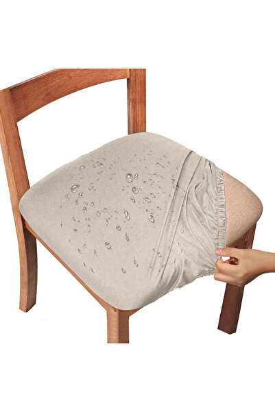 Choice 1PC KH 4/6PC Waterproof Chair Seat Cover Fabric Summer Cool Silky Smoo...