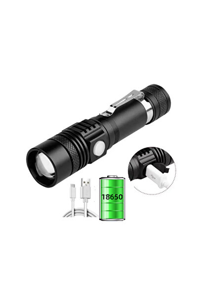 Choice U518-T6 Ultra Bright LED Flashlight USB Rechargeable Led Torch T6 Lant...