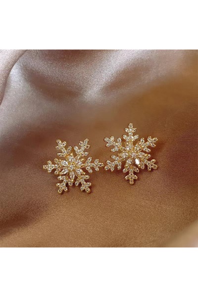 Choice SDJ-08 Christmas snow light luxury high-grade temperament earrings fem...