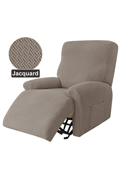 Choice 1 Seater spandex-Camel Recliner Sofa Cover Ralax Cover Jacquard Chair ...