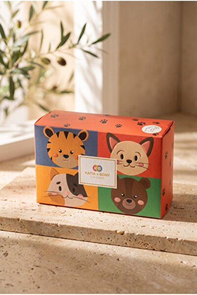 BONY SOCKS Çok Renkli Hayvanlı Hediye Kutusu