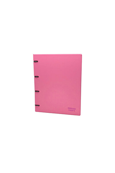 Önder Rainbow Colors 4 Halkalı Klasör A4 Pvc Pembe 122-23
