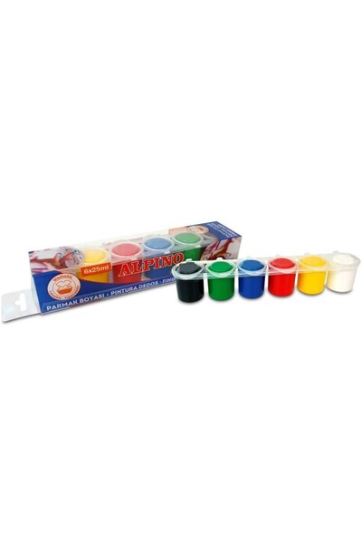 Alpıno Parmak Boyası 6 Renk Set DD-002010