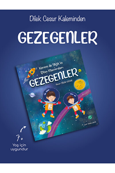 Dilek Cesur- Kerem Ve Yiğit'in Bilim Maceraları Gezegenler  Hikaye Kitabı
