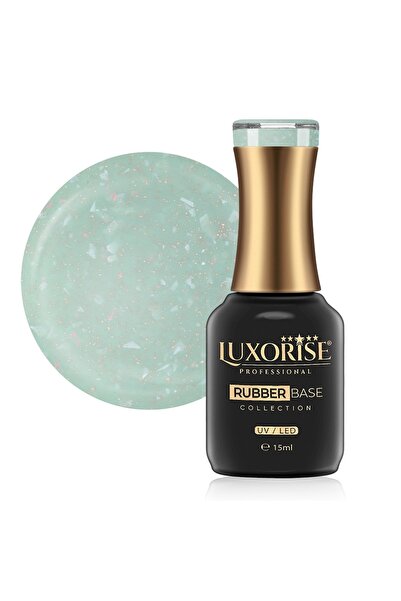LUXORISE Colecția Glamour cu bază de cauciuc - Inimă turcoaz 15ml