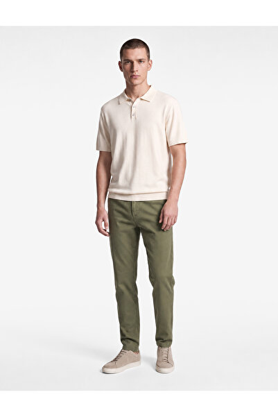 Koton Pantaloni slim fit din gabardină cu buzunare din bumbac