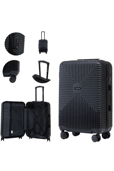 wings Valiză medie de călătorie 24” – ușor, fabricată din policarbonat recicl...