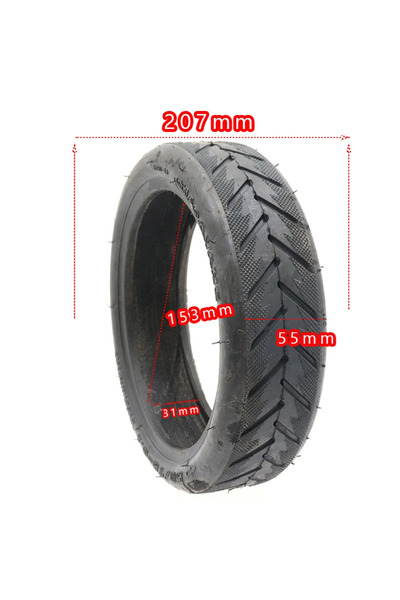 Choice إطار خارجي 50/75-6.1 لسكوتر شاومي ميجيا M365 الكهربائي، إطار خارجي مُح...