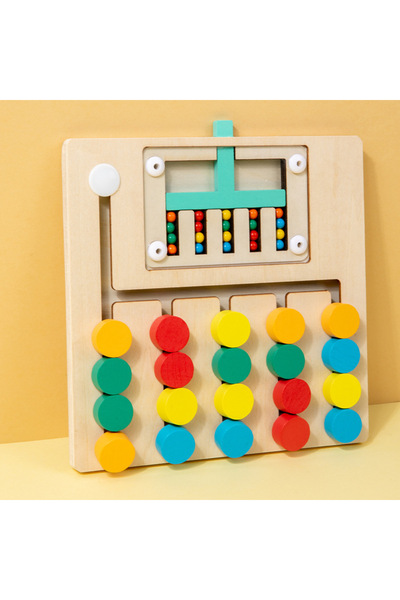 Choice1 5color Montessori Wooden Color Matching Puzzles Preschool Learning To...