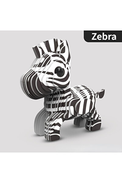 Choice4 Zebra Children's 3D Puzzle Kindergarten Animal Puzzle Intelligence Ea...