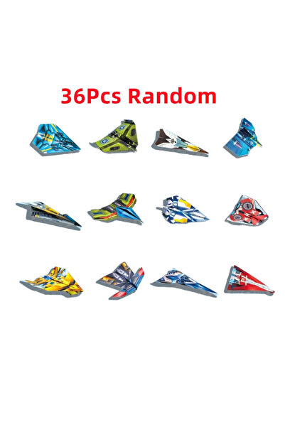Choice 36Pcs Funny Puzzle Children Creative Origami Paper Planes Folding DIY ...