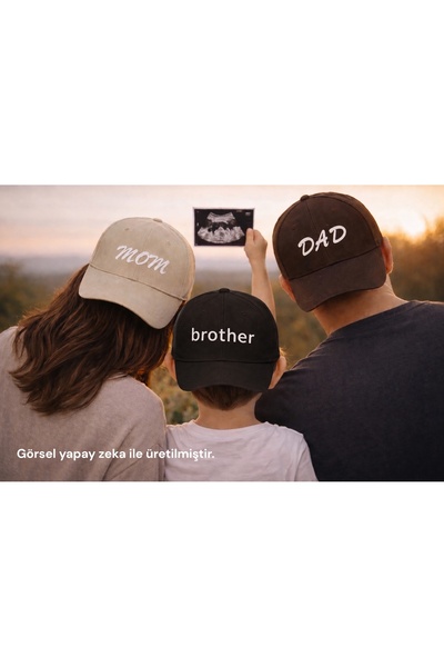 sf collection Mom & Dad & Brother Printed Brown-Cream-Black 3-Piece Family Co...