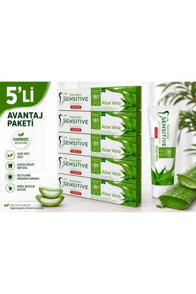 Epinafol Sensitive Diş Macunu 5’li Aloe-vera
