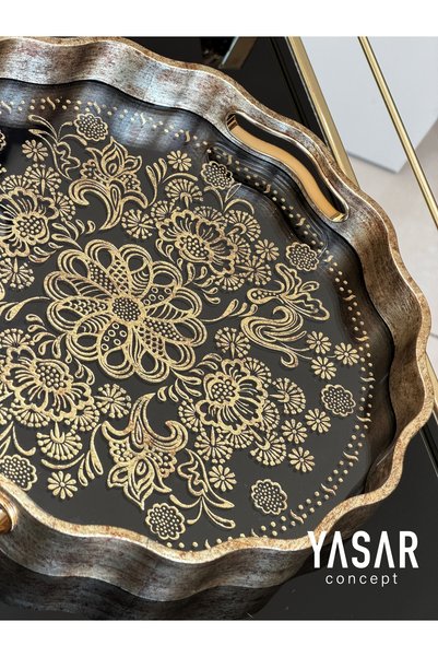 YASAR CONCEPT Rosavelle Decorative Tray 40X40 cm