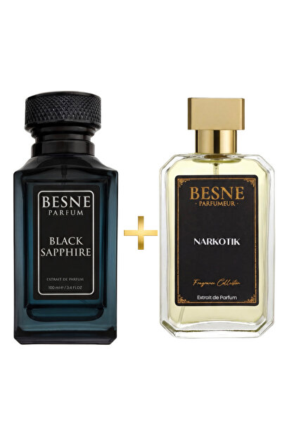 besneparfum Besne Parfüm Black Sapphire Narkotik Set Erkek Parfüm 2’li Niche