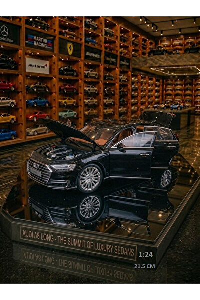 OYUNCAKSAHİLİ Audi A8 Long Quattro 1:24 Metal Araba 21.5 Cm Diecast Audı 6 Ka...