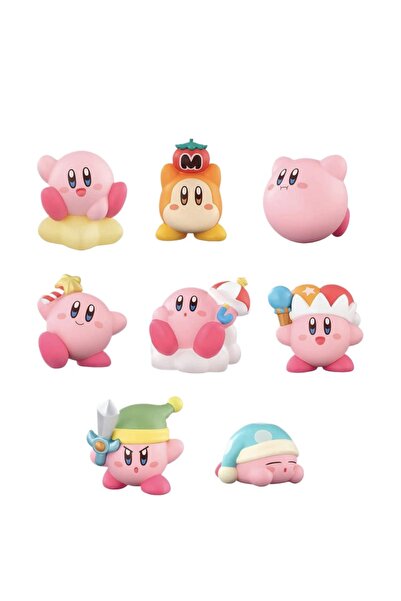 Choice Bandai 8pcs Anime Games Kirby Figure Pink Kirby Waddle Dee Doo Cute Ca...