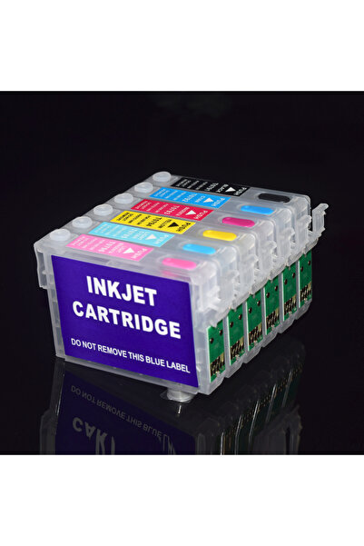 Choice K C M Y LC LM T0791 T0792 T0793 T0794 T0795 T0796 Refillable Ink Cartr...