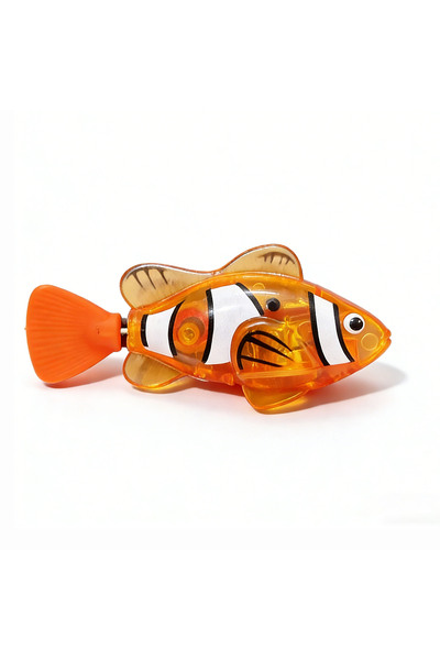 Choice Orange Photosensitive swimming clownfish, realistic electric pet robot...