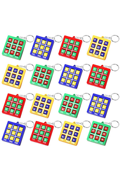 Choice 16pcs 4-16pcs Tic Tac Toe Game Keychain Kids Educational Toy Birthday ...
