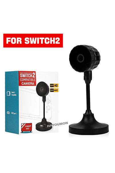 Choice Black 1080P HD Video Camera for Switch 2 Console with USB Type-C Port ...