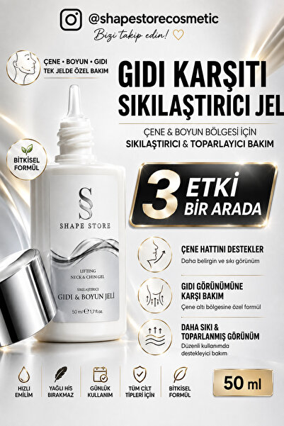 SHAPE STORE Gıdı,Vucut ve Boyun Toparlayıcı & Sıkılaştırıcı Jel 50 ml V Shape...