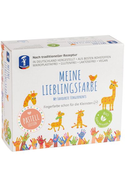 Feuchtmann Set of 6 tubes of finger painting paint - Pastel