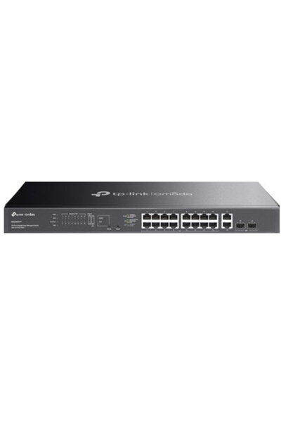 TP-LINK Switch 16 porturi PoE RJ45 Gigabit, 2 x SFP 1G, 2 x RJ45 1G, Ușor de ...